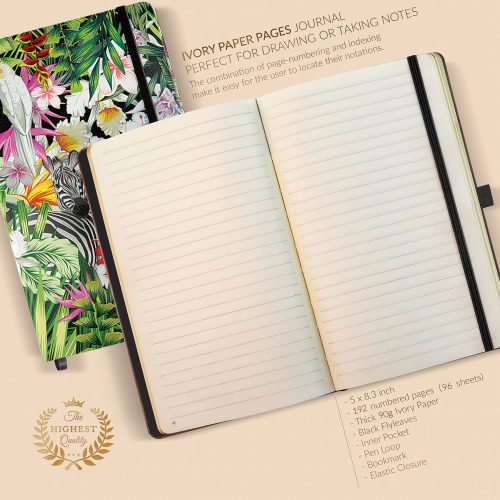 Writing Journal for Women Lined Paper ZEBRAS